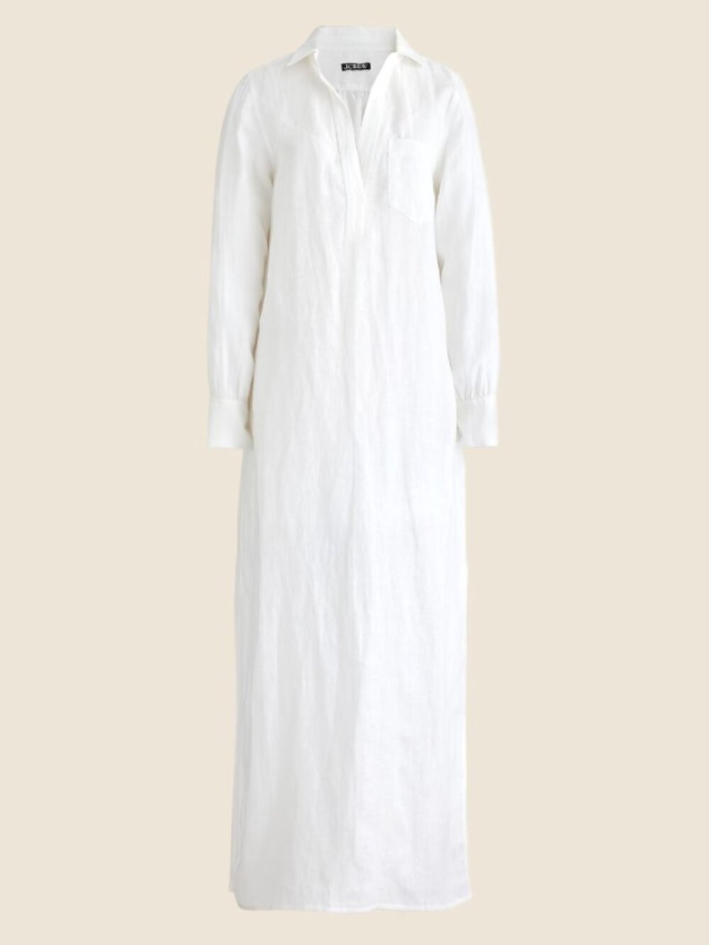 J.Crew Bungalow maxi popover dress in linen
